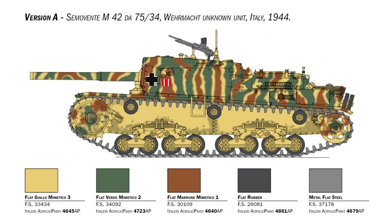 Italeri 6584 Semovente M42 da 75/34 1/35 – immagine 9