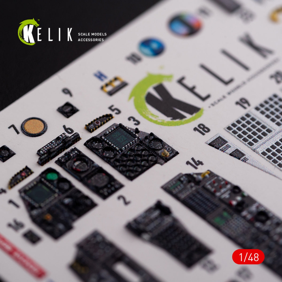 KELIK K48017 A-10C &amp;quot;Thunderbolt &amp;quot; interior 3D decals for Academy kit 1/48 – zdjęcie 4