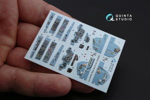 Quinta Studio QD48181 Su-27UB 3D-Printed coloured Interior on decal paper (for KittyHawk kit) 1/48 – Bild 5