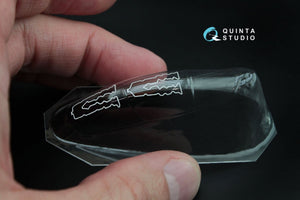 Quinta Studio QC72007 Yak-130 vacuformed clear canopy with det.cord (for Zvezda kit) 1/72 – immagine 7