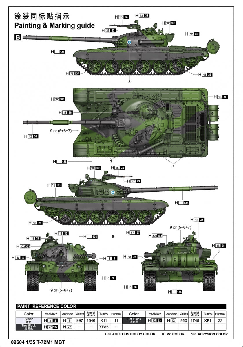 Trumpeter 09604 T-72M1 MBT 1/35 – image 4