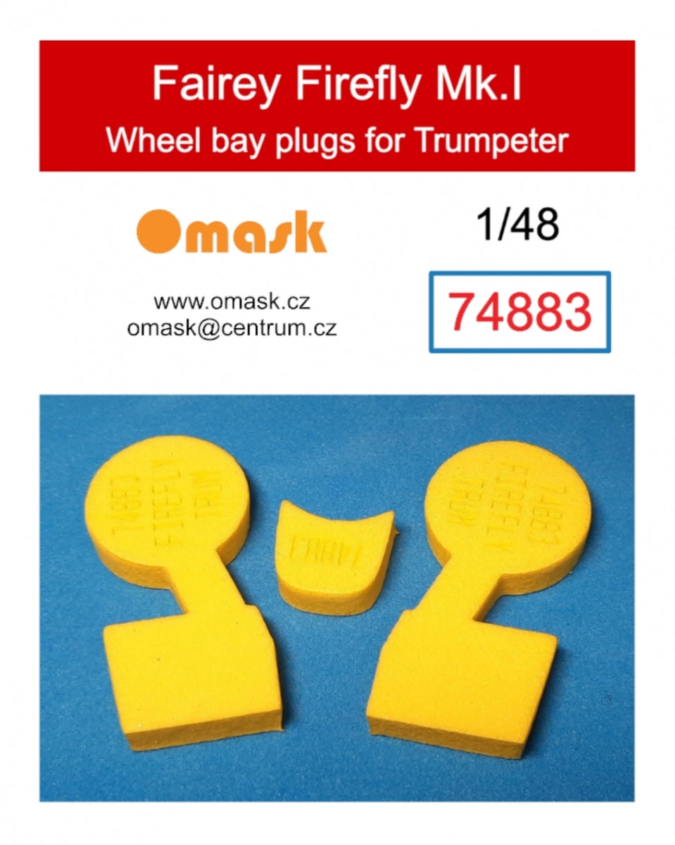 Omask 74883 Bouchons de puits de train d&amp;#39;atterrissage Fairey Firefly Mk.I (pour Trumpeter 05810) 1/48