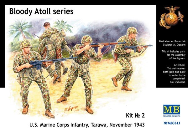Master Box 3543 U.S. Marine Corps Infantry, Tarawa November 1943 1/35