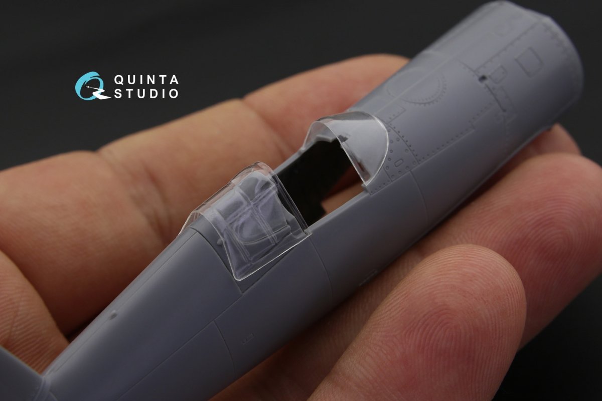 Quinta Studio QC72023 F4U-1 Corsair (Bird cage) vacuformed clear canopy (for Tamiya kit) 1/72 – Bild 4