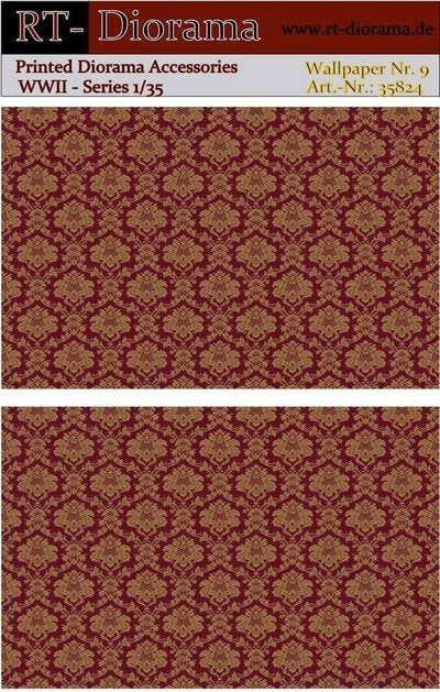 RT-Diorama 35824 Printed Accessories: Wallpaper No.9 1/35