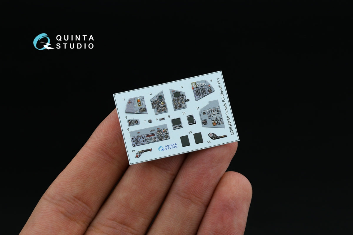 Quinta Studio QD+48058 Tornado F.3 3D-Printed &amp;amp; coloured Interior on decal paper (Revell) (with 3D-printed resin parts) 1/48 – zdjęcie 8