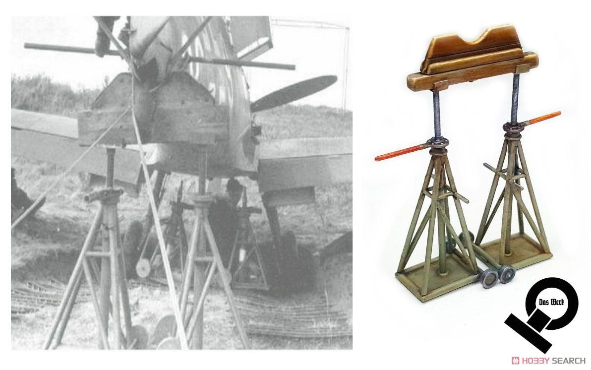 Das Werk DW4801 German Luftwaffe Jack Stand Set - Standard Edition 1/48 – zdjęcie 5