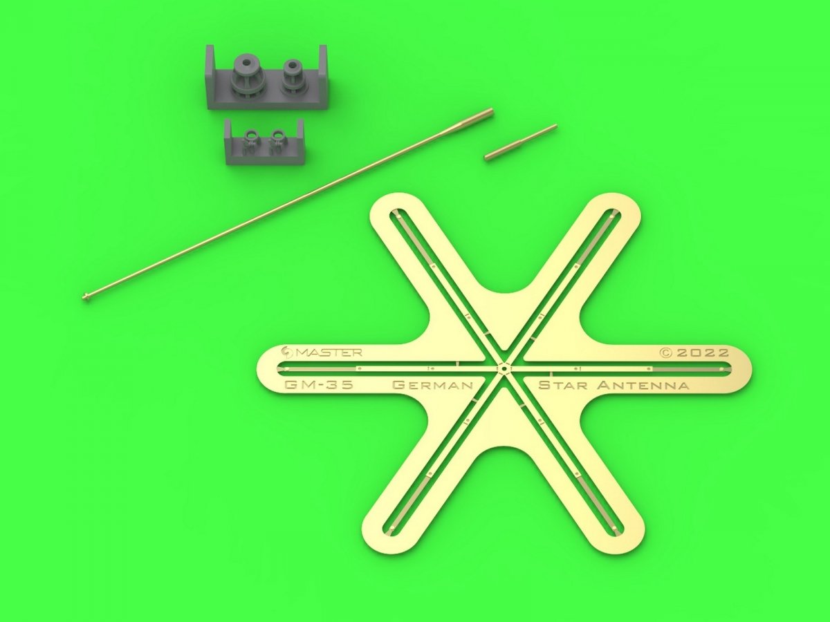 Master GM-35-045 German WWII 1,8m star antenna (for command tanks) (1pc) 1/35 – imagen 2