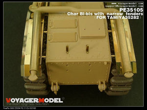 Maquette Voyager PE35105 Char bibis français de la Seconde Guerre mondiale avec ailes étroites (version B incluant le canon) pour TAMIYA 35282 au 1/35 – image 3