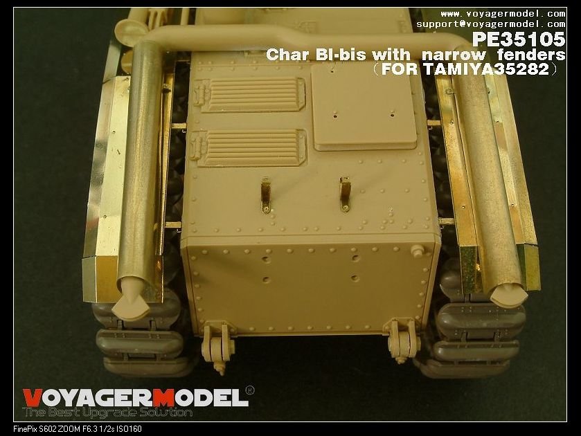 Maquette Voyager PE35105 Char bibis français de la Seconde Guerre mondiale avec ailes étroites (version B incluant le canon) pour TAMIYA 35282 au 1/35 – image 3