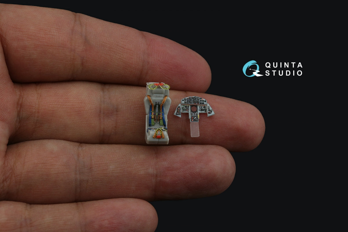 Quinta Studio QD72100 F-104G 3D-Printed &amp;amp; coloured Interior on decal paper (Hasegawa) 1/72 – immagine 11