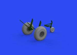 Eduard 648643 B-17 wheels block tread HK Models 1/48 – image 3