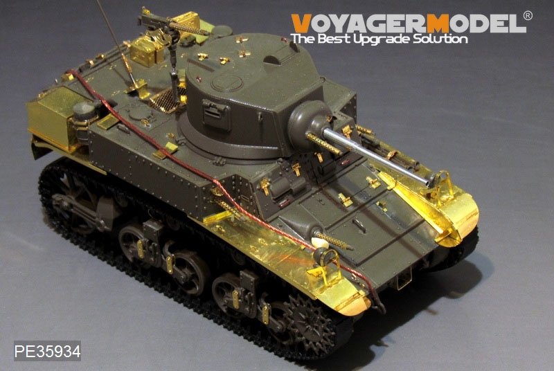 Voyager Model PE35934 WWII US M3 Stuart light tank basic For TAMIYA 35360 1/35 – immagine 3