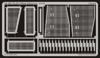 Eduard 35595 Schurzen mesh Pz. IV Ausf. J 1/35 Tamiya – immagine 4