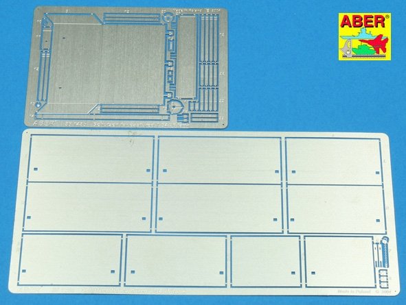 Aber 35148 Niemieckie oslony do zdobytego czolgu T-34/76 1/35