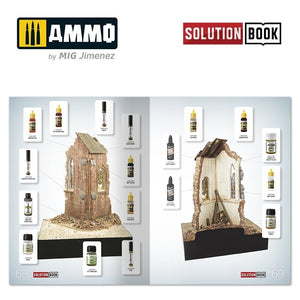 AMMO of Mig Jimenez 6510 How to Paint Brick Buildings. Colors &amp;amp; Weathering System Solution Book (Multilingual) – imagen 7