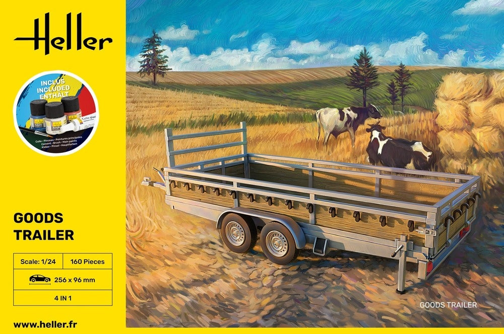 Heller 56778 STARTER KIT Goods Trailer 1/24 – zdjęcie 2