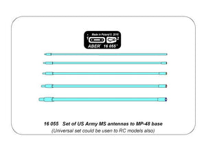 Aber 16055 Set of US Army MS antennas to MP-48 base 1/16 – image 7