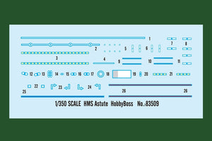 Hobby Boss 83509 HMS Astute class submarine 1/350 – Bild 3