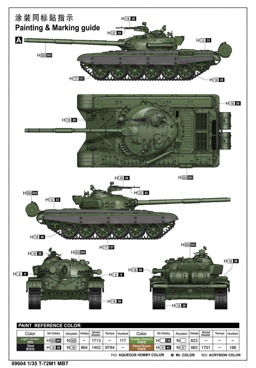 Trumpeter 09604 T-72M1 MBT 1/35 – image 3