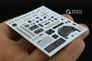 Quinta Studio QD32087 Ju87 D/G 3D-Printed &amp;amp; coloured Interior on decal paper (Trumpeter) 1/32 – immagine 12