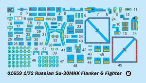 Trumpeter 01659 Russian Su-30MKK Flanker G 1/72 – immagine 19