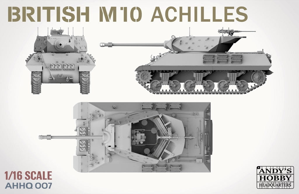 Andy&amp;#39;s Hobby Headquarters AHHQ-007 British M10 &amp;quot;Achilles&amp;quot; IIc Tank Destroyer 1/16 – immagine 3