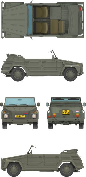 Das Werk DW35044 Kurierwagen Typ 181 Standard Version 1/35 – immagine 4