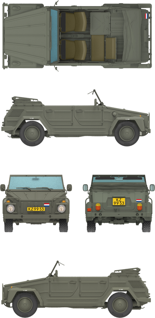 Das Werk DW35044 Kurierwagen Typ 181 Standard Version 1/35 – immagine 4