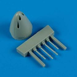 Quickboost QB72393 F9F-2 Panther correct nose with gun barrels 1/72