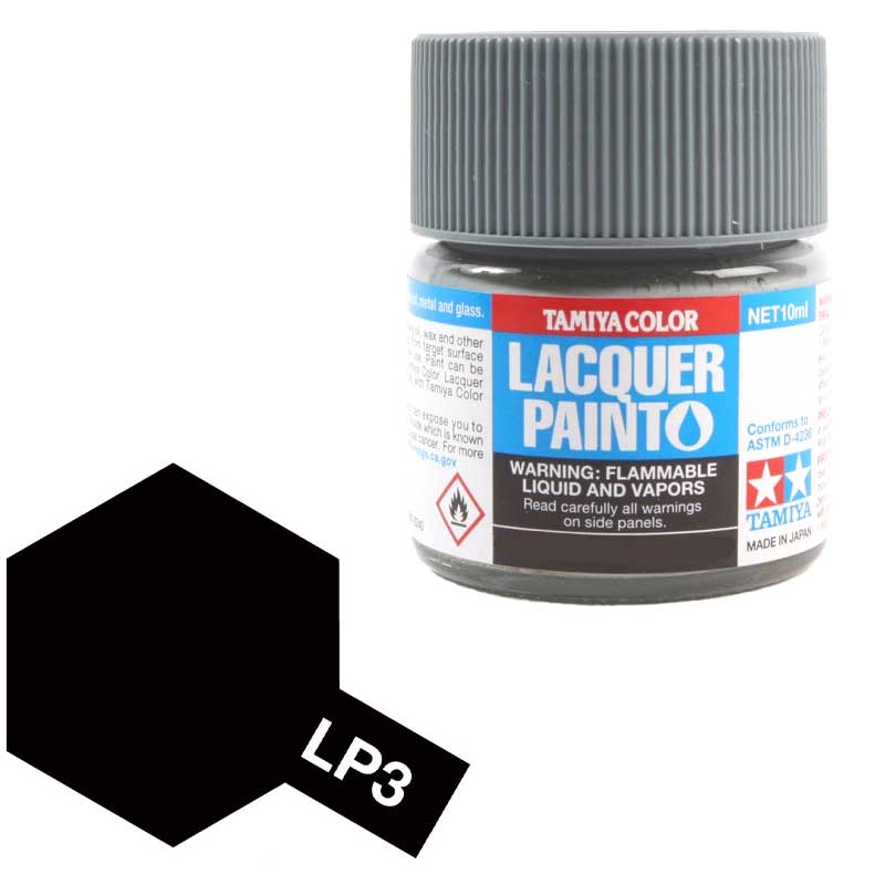 Tamiya 82103 LP-3 Flat black 10ml