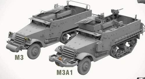 Andy&amp;#39;s Hobby Headquarters AHHQ35001 1/35 M3 &amp;amp; M3A1 U.S. WWII HALFTRACKS 1/35 – immagine 3