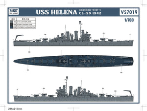 Vee Hobby V57019 USS Helena CL-50 - Standard Edition 1/700 – immagine 3
