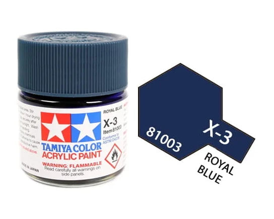Tamiya 81003 Acryl X-3 Royal Blue 23ml