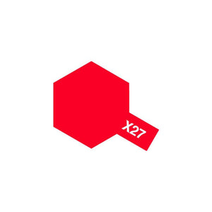 Tamiya X27 Clear Red (81527) Acrylic paint 10ml – zdjęcie 3