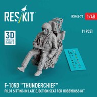 RESKIT RSF48-0070 F-105D "Thunderchief" pilot sitting in late ejection seat for HobbyBoss kit (1 pcs) (3D Printed) 1/48
