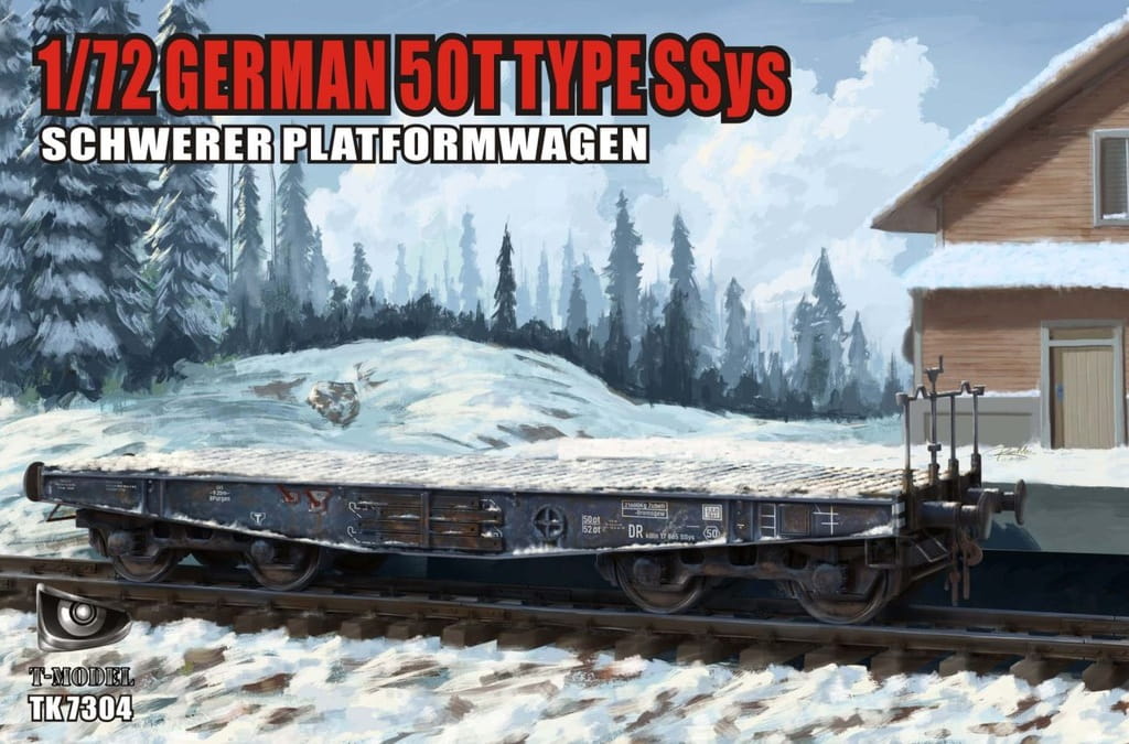 T-Model TK7304 German 50T Type Ssys Schwerer Platformwagon 1/72