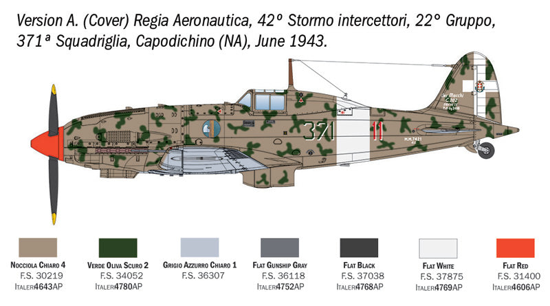 Italeri 2840 Macchi MC.202 Folgore 1/48 – Bild 6
