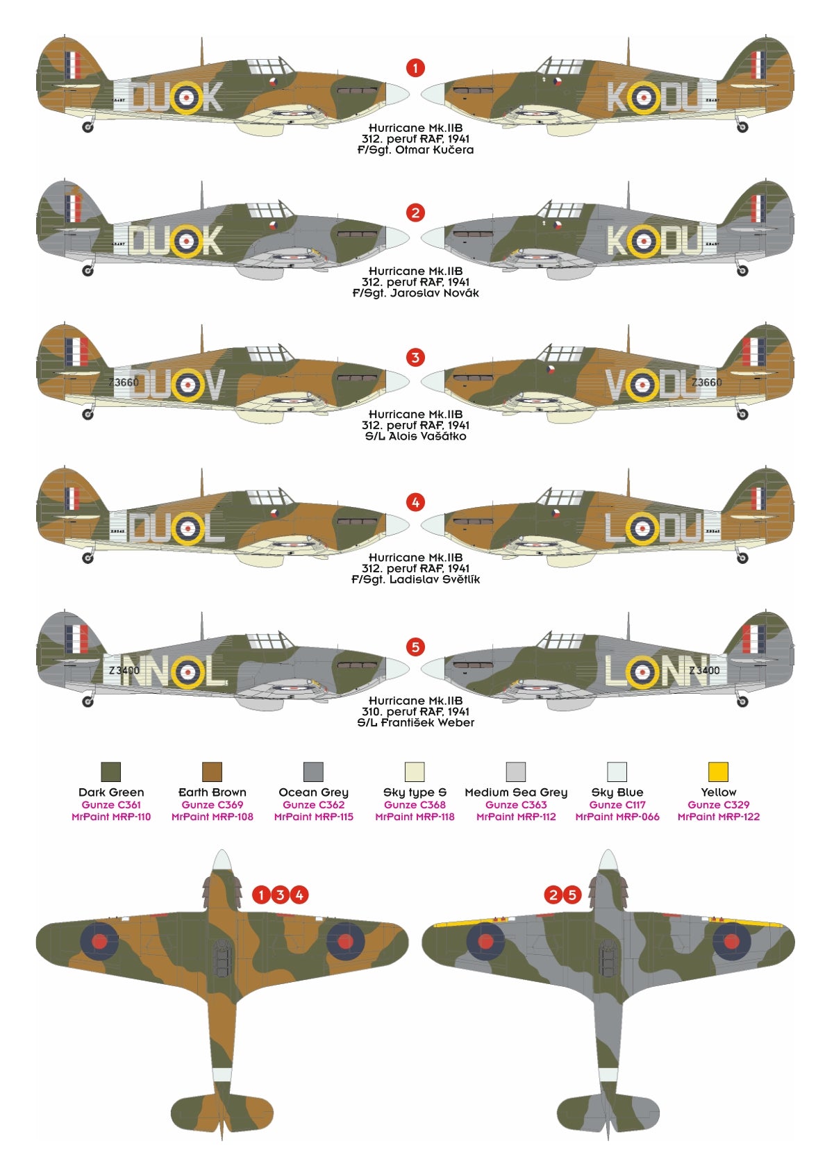 Omask 23051 Hurricane Mk.IIb Masks (for 32MN002) 1/32 – image 2