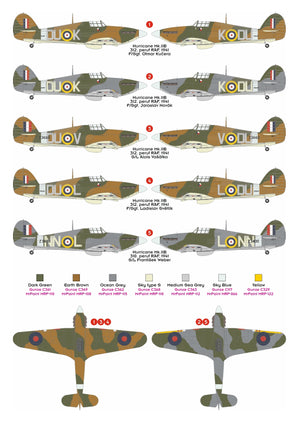 Omask 23051 Hurricane Mk.IIb Masks (for 32MN002) 1/32 – image 2