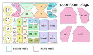 Omask 54101 1/48 DHC-2 Beaver / L-20A / U-6A Double Sided Mask and Door Foam Plugs (for Dora Wings) 1/48 – immagine 4