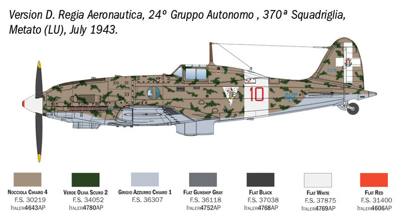 Italeri 2840 Macchi MC.202 Folgore 1/48 – Bild 9